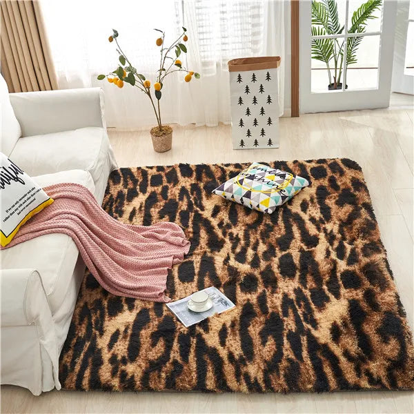 Red Ultra Soft Fluffy Rugs Furry Throw Area Rugs Plush Shag Rug Non-Slip Shaggy Modern Decorative Carpet Living Room Carpet Mat