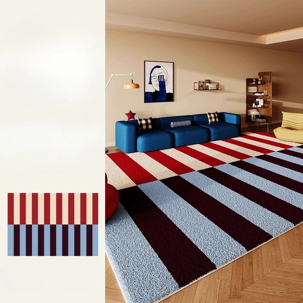 Tapete Colorido Retrô para Sala Savana – Macio e Antiderrapante