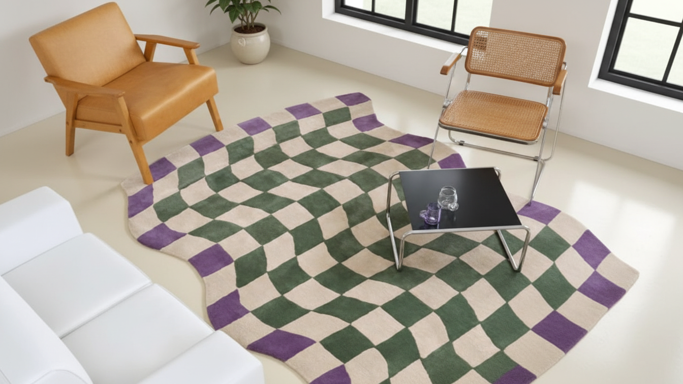 Tapete Moderno Aura Wave – Irregular e Macio