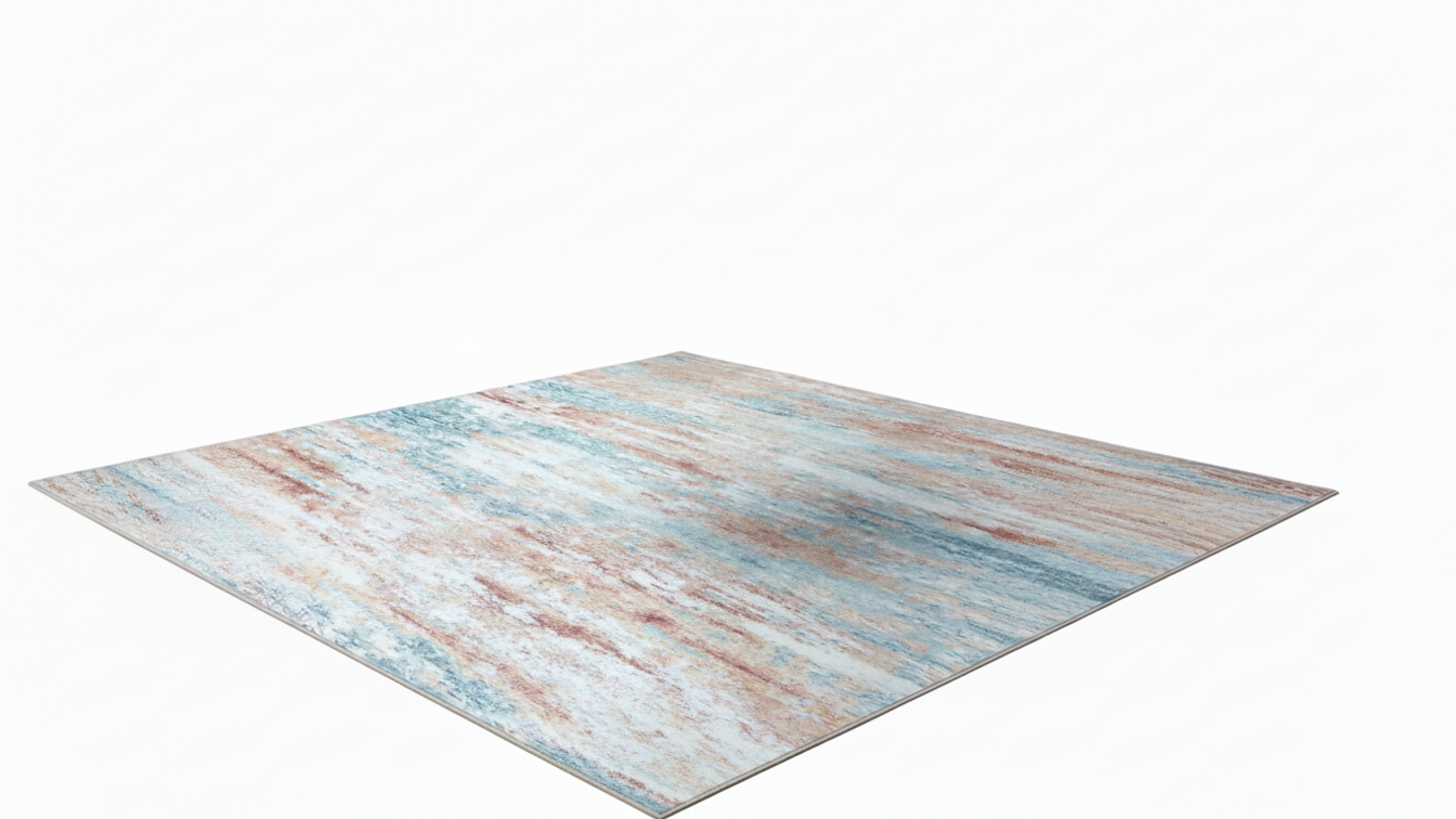 Tapete Abstrato Multicolorido Vértice – Antiderrapante e Lavável